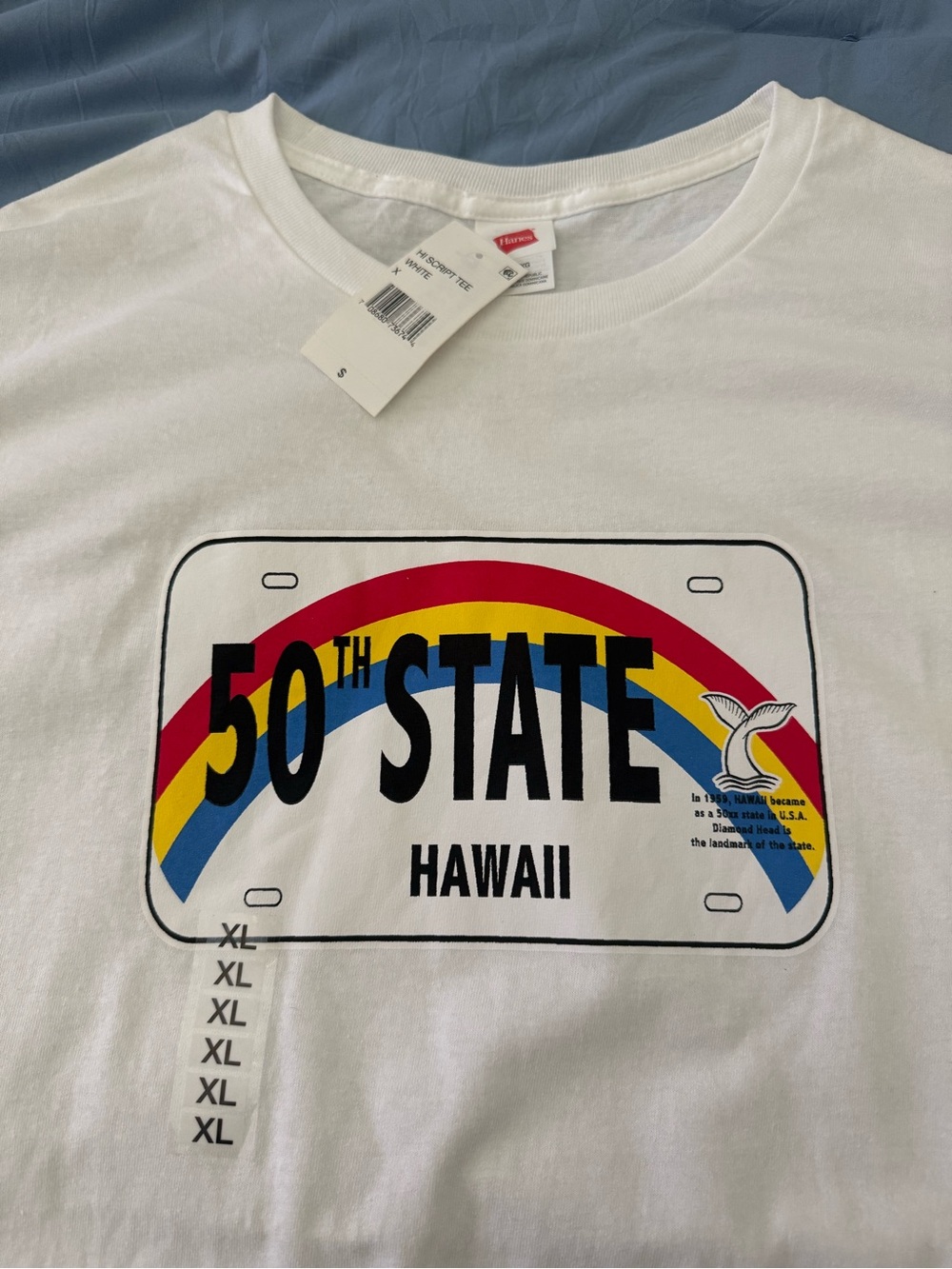 NWT Hawaii license plate T shirt XL